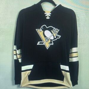 Black Hockey Hoodie with Logo